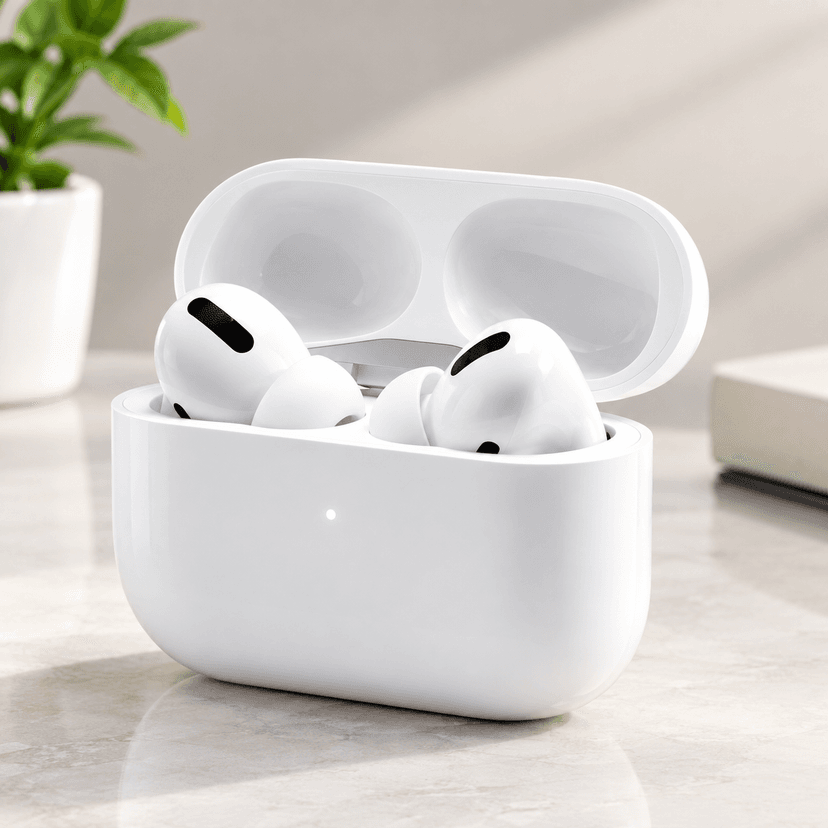 BT Wireless Earbuds Bluetooth Headphones With Charging Case Cancelling 3D Stereo Headsets Built in Mic in Earpods Earbuds IPX5 Waterproof Buds for Android/ Airbuds Pro Case With Wireless Charging Case Active Cancellation Enabled Bluetooth Headset (White, True Wireless) - Image 1